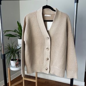 NWOT Oak + Fort Herringbone Cardigan
